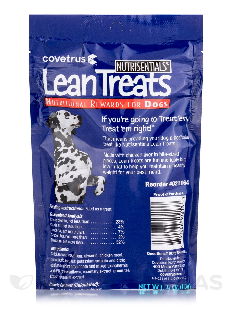 NutriSentials Lean Treats for Dogs – Low-Fat Soft Chicken Bites, Vet-Recommended Training Snacks