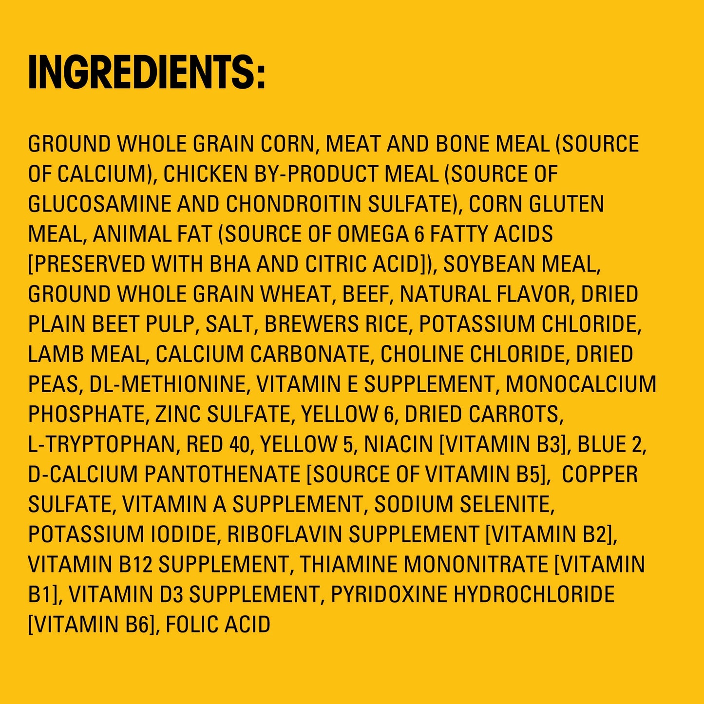 PEDIGREE® High Protein Adult Dry Dog Food – Beef & Lamb Flavor, 46.8 lb Bag