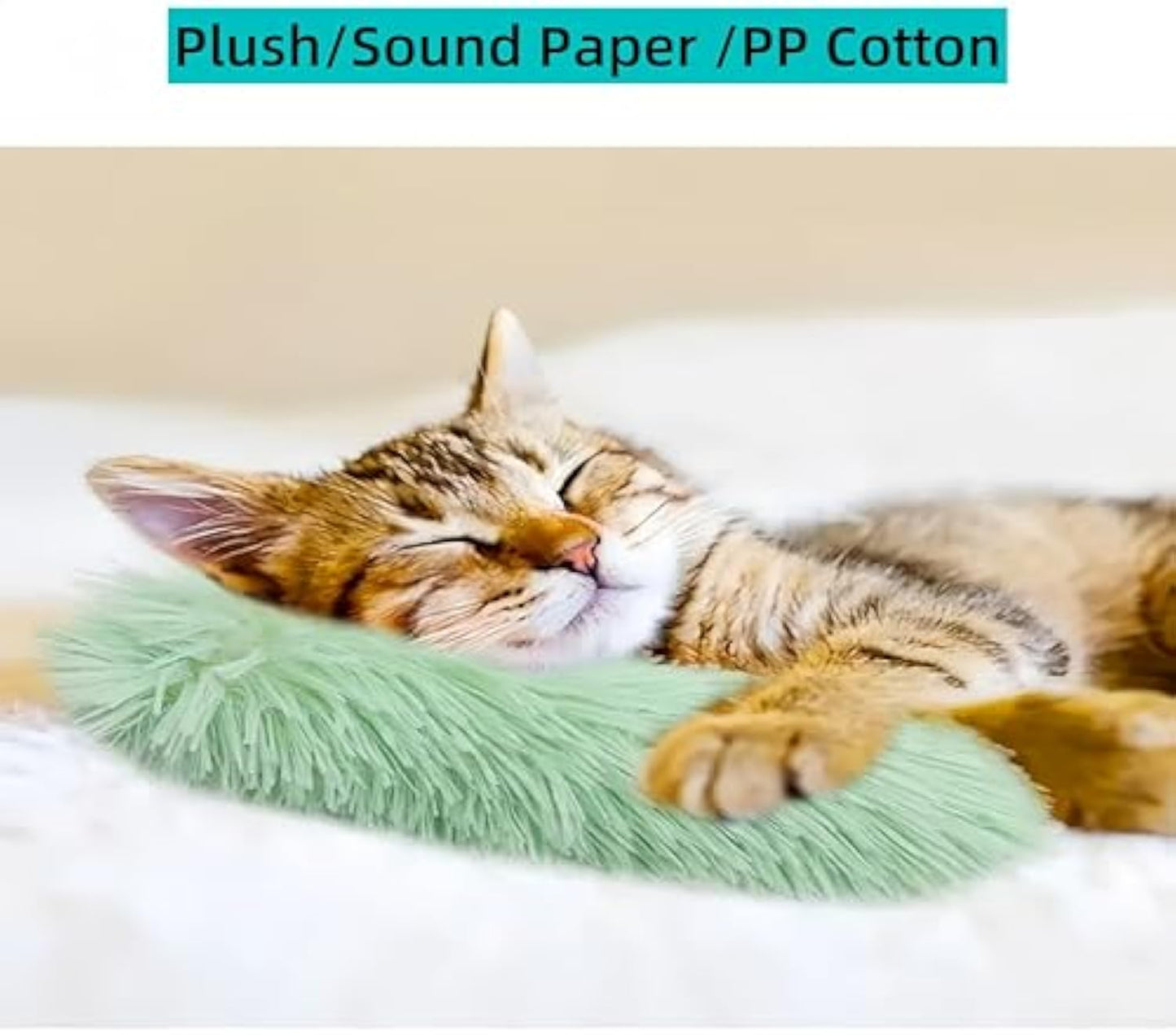 Organic Catnip Kicker Toy – Soft Plush & Crinkle Sound for Interactive Play