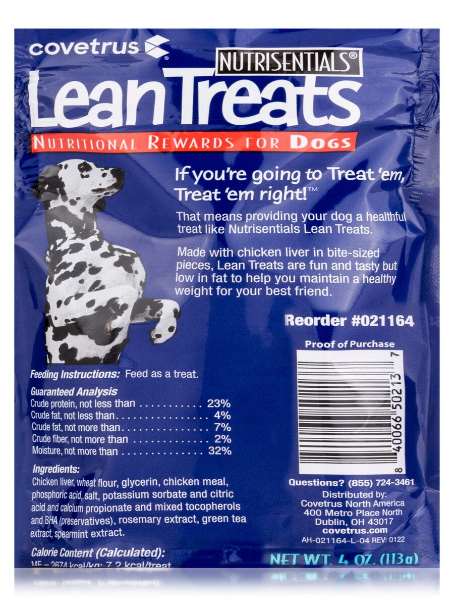 NutriSentials Lean Treats for Dogs – Low-Fat Soft Chicken Bites, Vet-Recommended Training Snacks