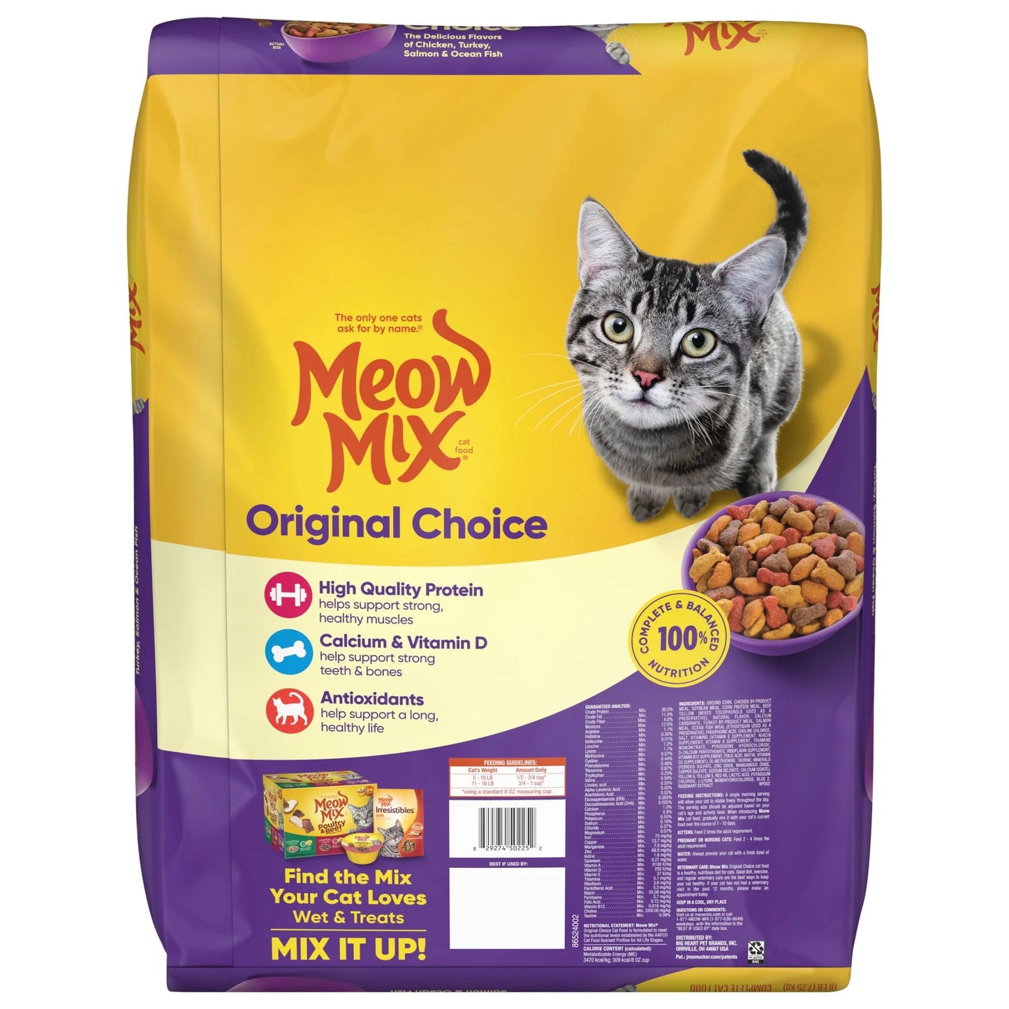 Meow Mix® Original Choice Dry Cat Food – 16 lb Bag