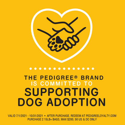 PEDIGREE® High Protein Adult Dry Dog Food – Beef & Lamb Flavor, 46.8 lb Bag